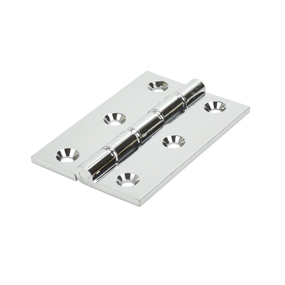 Eclipse Phosphor Bronze Washered Hinge 4 Inch (76mm x 51mm x 3mm) - Polished Chrome (Sold in Pairs)